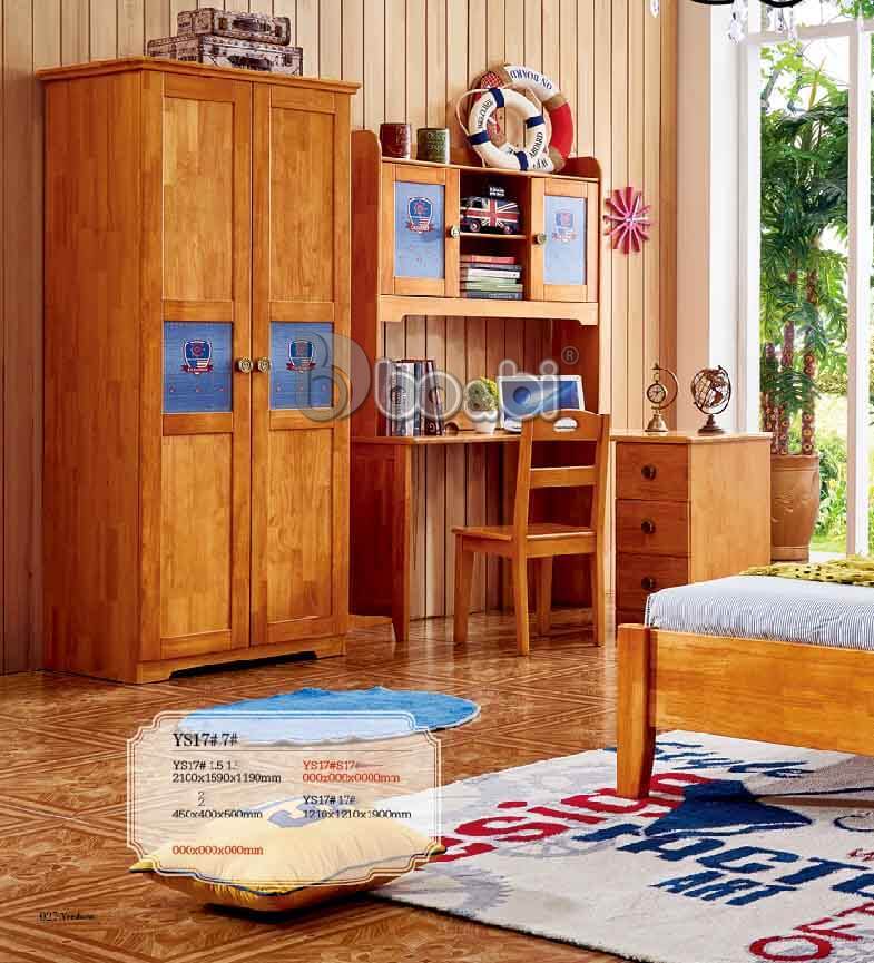 Bộ phòng ngủ trẻ em gỗ sồi Oak nhập khẩu BBJY YS17-3